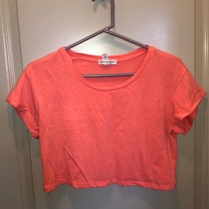 Neon crop top!
